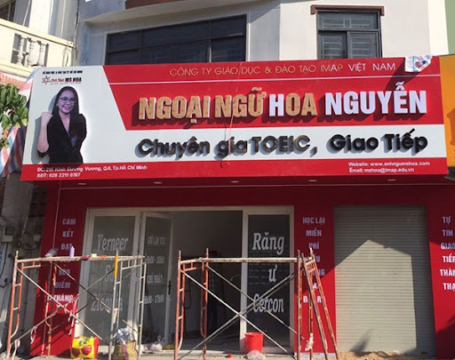 mẫu bảng biển trung tâm tiếng Anh đẹp