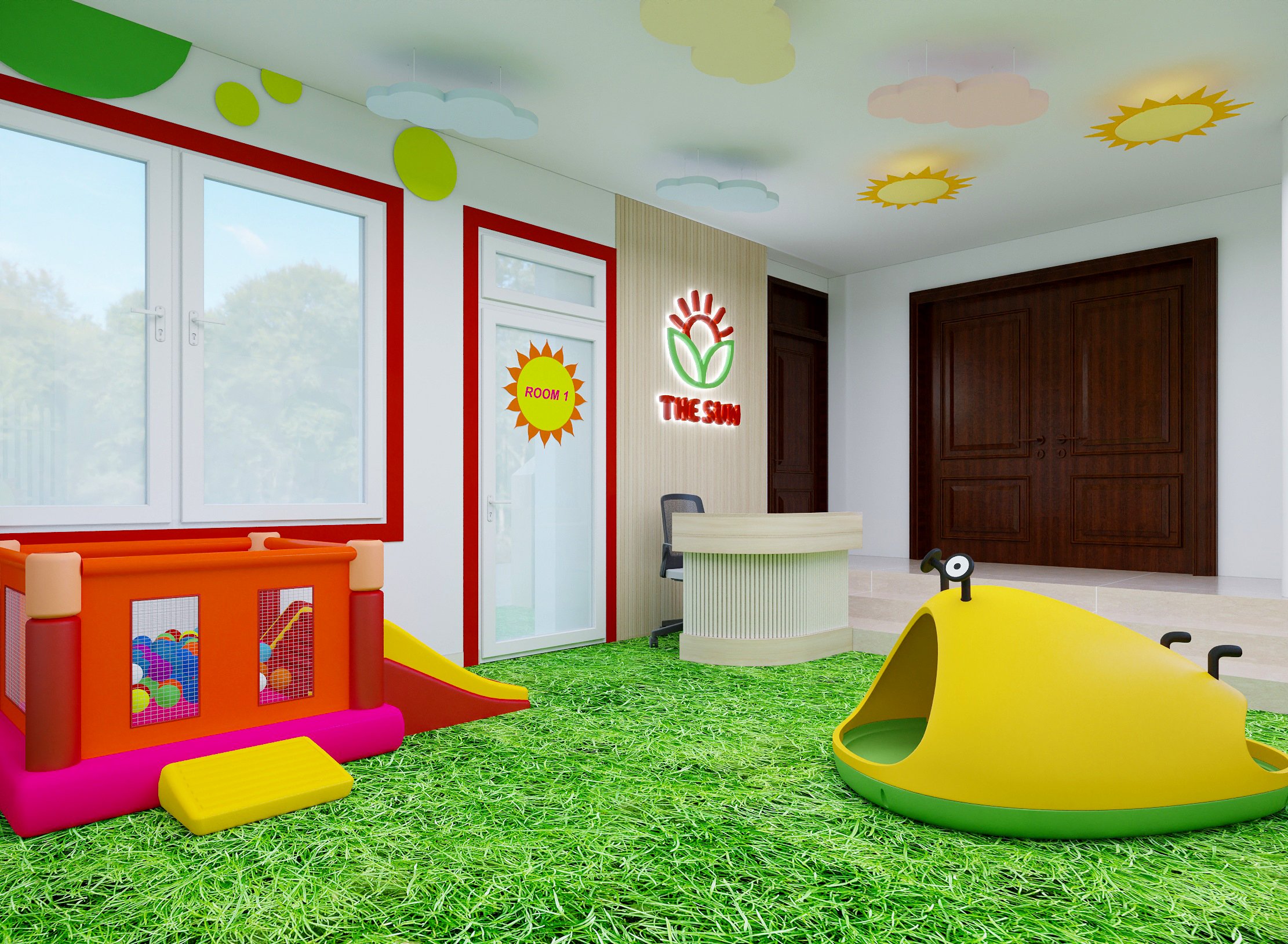 Thiết kế nội thất trường mầm non The Sun