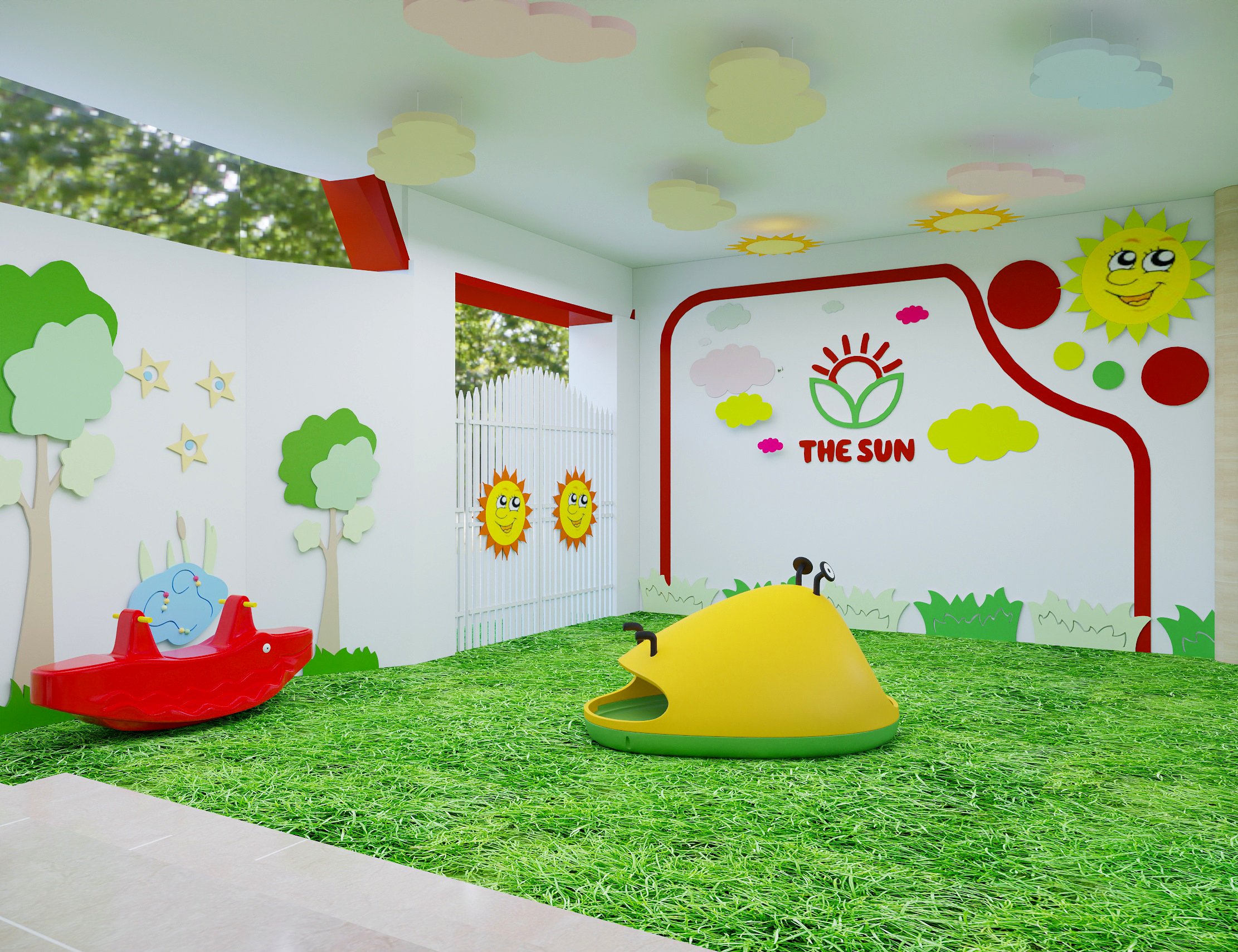 Thiết kế nội thất trường mầm non The Sun