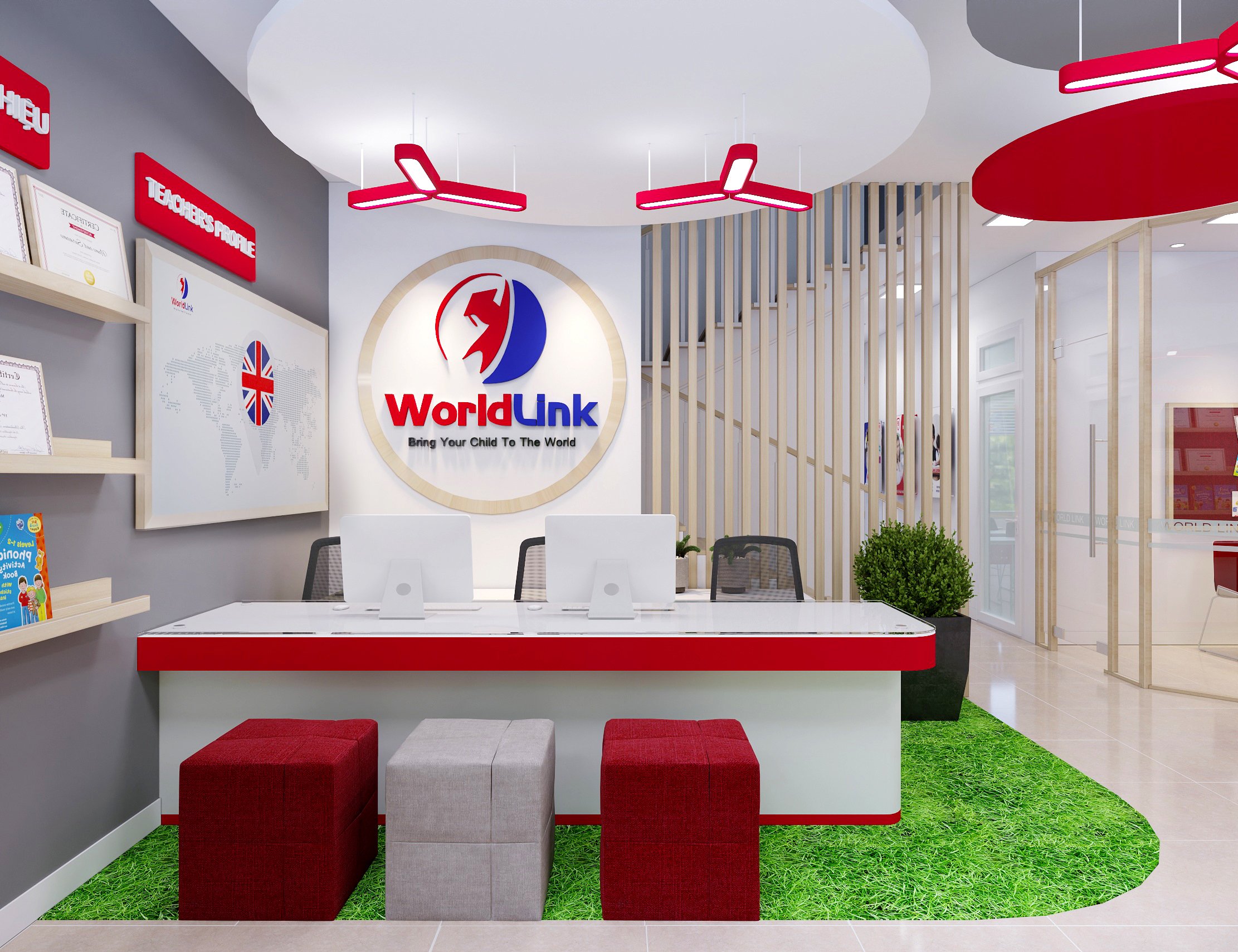 Thiết kế nội thất trường mầm non World Link