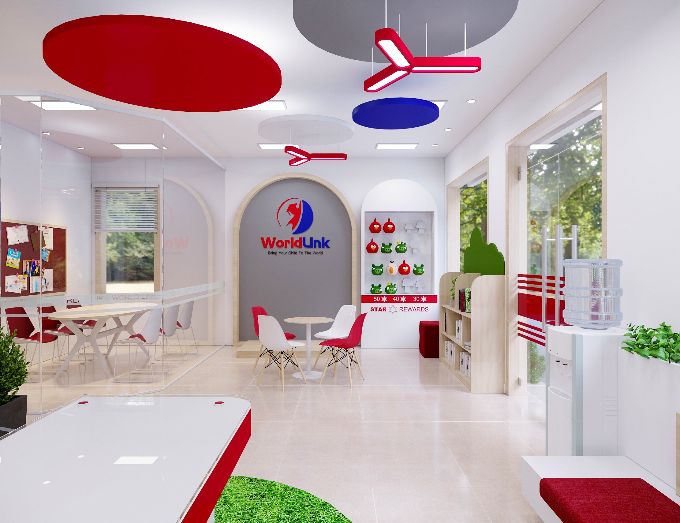 Thiết kế nội thất trường mầm non World Link