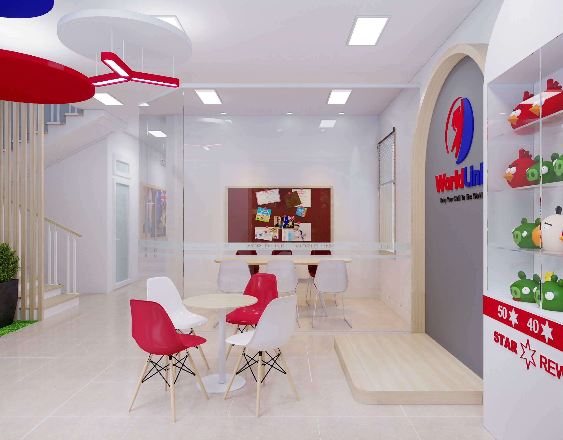 Thiết kế nội thất trường mầm non World Link