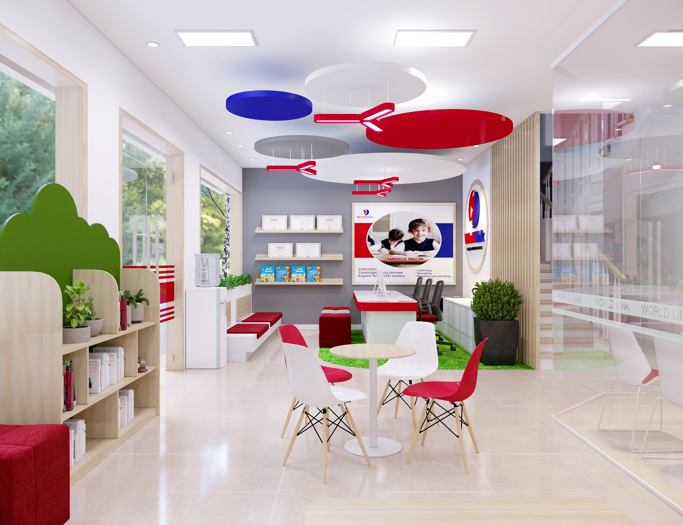 Thiết kế nội thất trường mầm non World Link