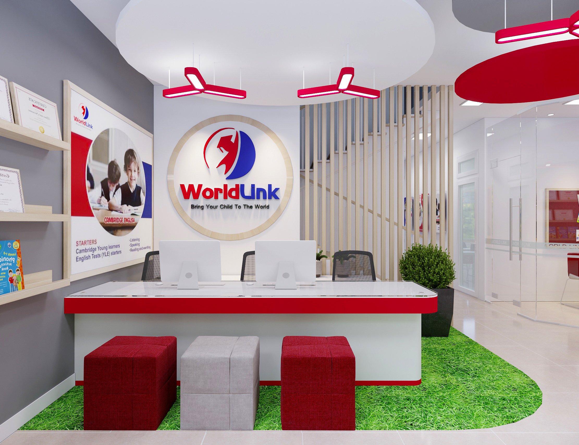 Thiết kế nội thất trường mầm non World Link