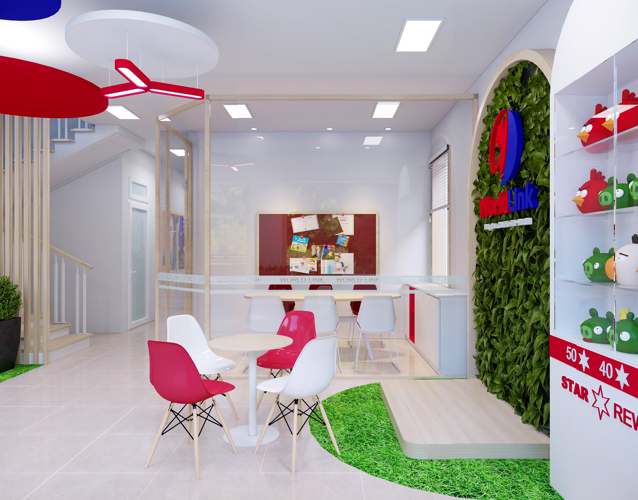 Thiết kế nội thất trường mầm non World Link