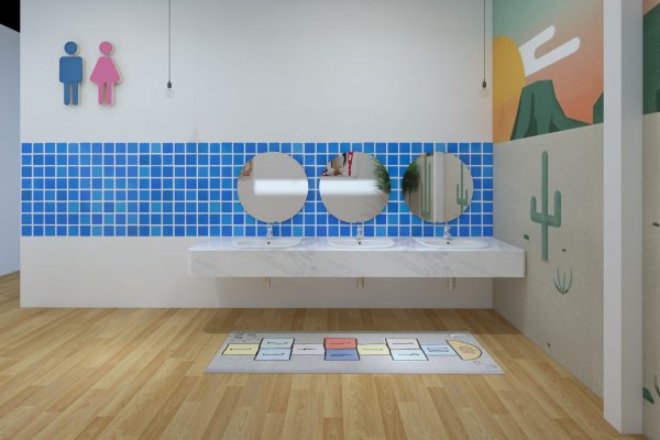 Thiết kế thi công nội thất trung Tâm Ngoại Ngữ Happy Kids